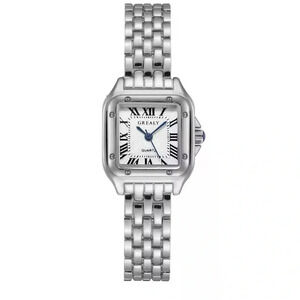 Panthere Classic Rectangle Stainless Steel Watch